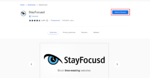 Block websites method 2 by using chrome extension stayfocusd 2